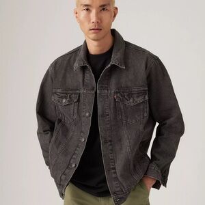 Levi's Charcoal RELAXED FIT TRUCKER JACKET Denim